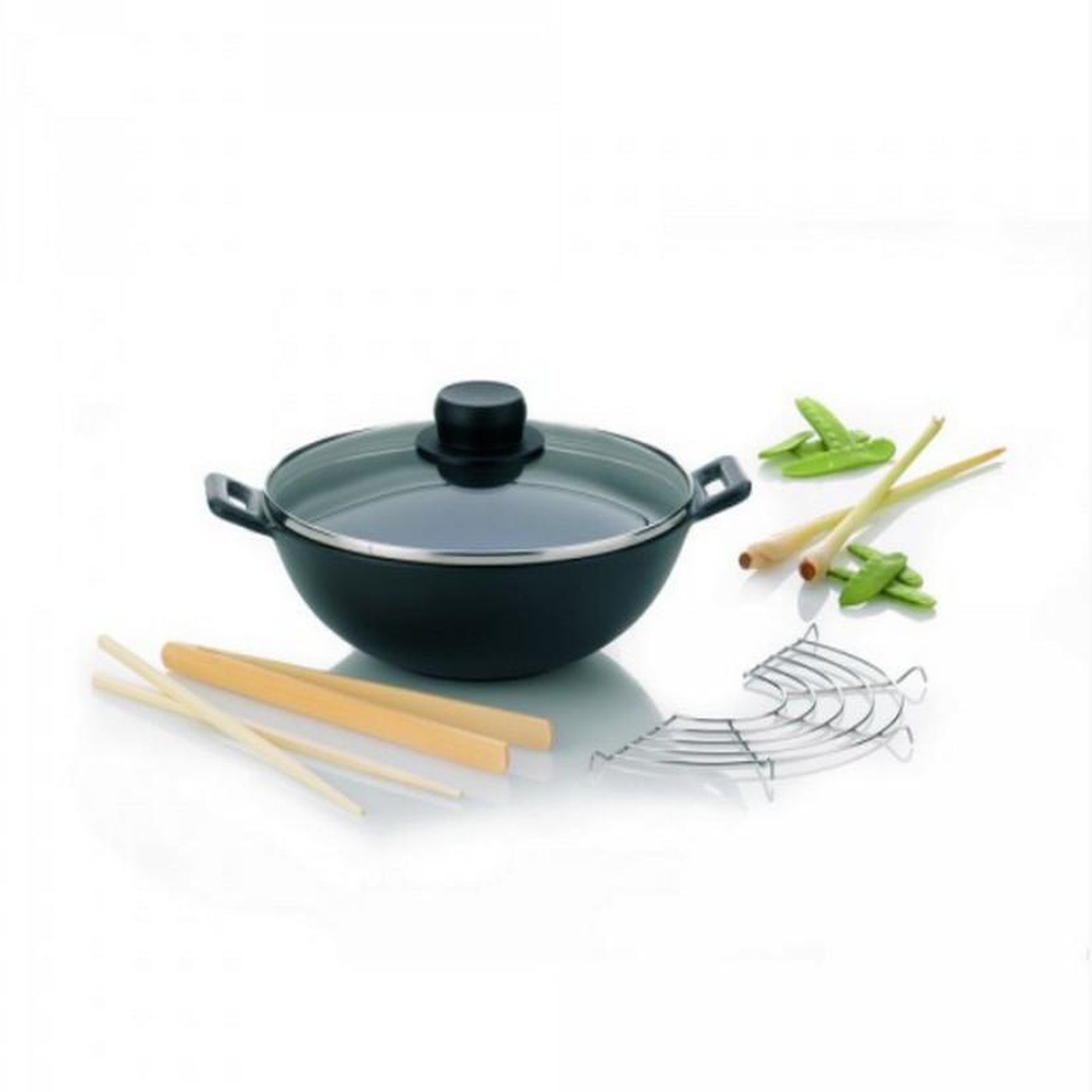 Kela line Mini wok en fonte 24cm + 4 accessoires - 77747