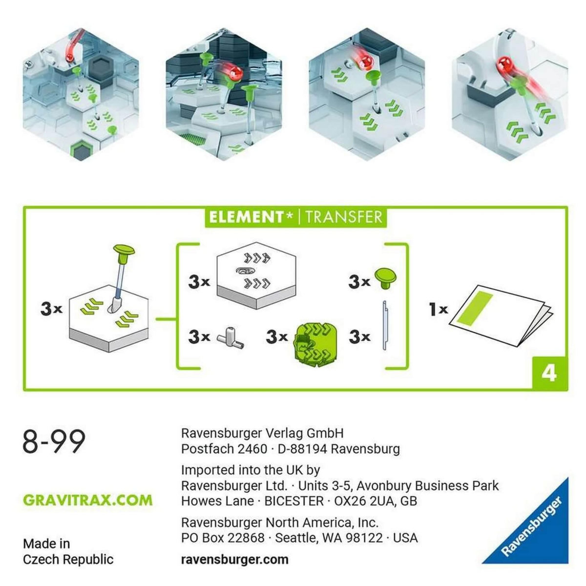 RAVENSBURGER Jeu de construction Ravensburger GraviTrax Bloc d Action Transfert