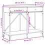 Voir la diapositive 6 : VIDAXL Table console chene sonoma 100x39x78,5 cm bois d'ingenierie