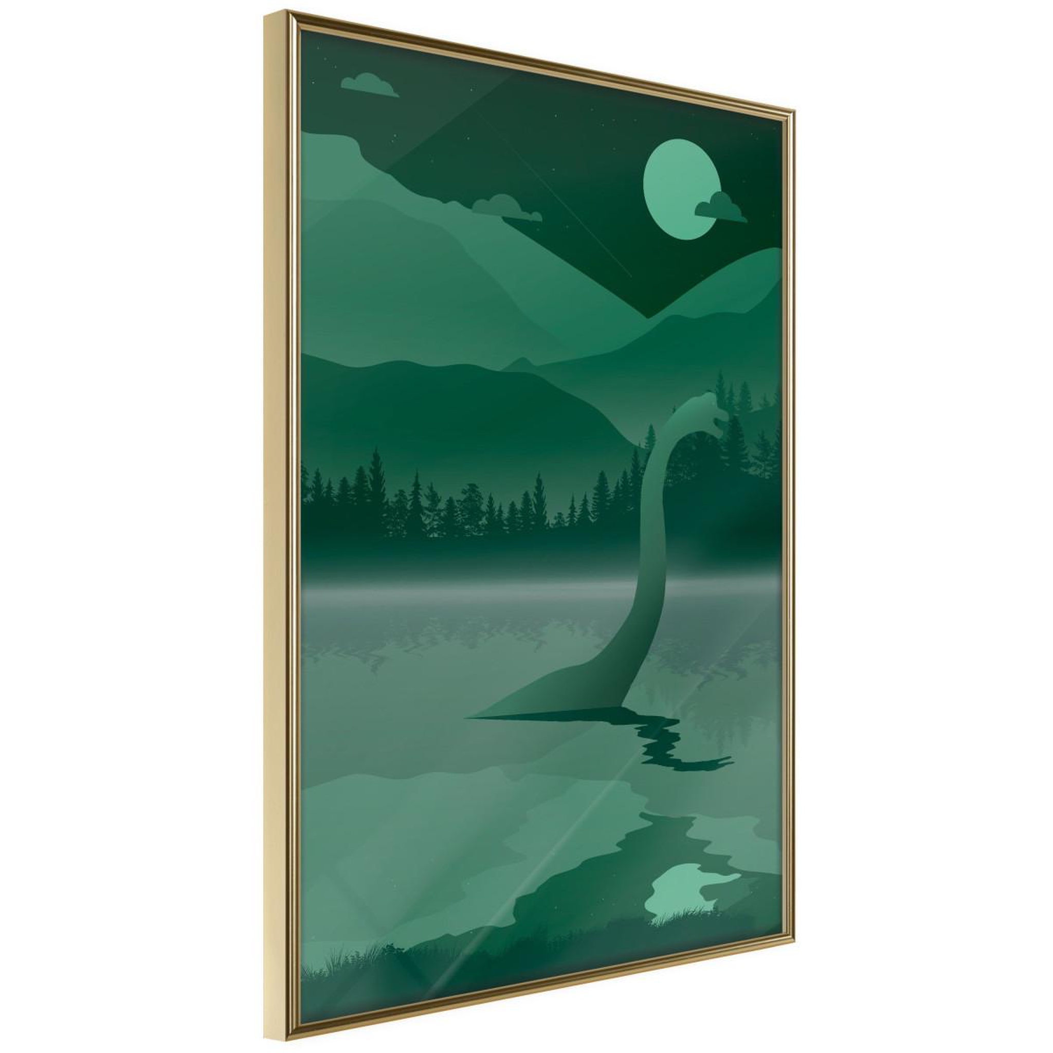 Voir la diapositive 1 : Paris Prix Affiche Murale Encadrée  Loch Ness
