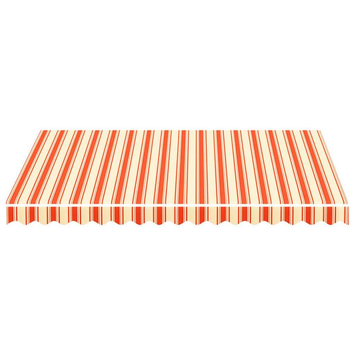 VIDAXL Tissu de remplacement pour auvent Jaune et orange 3x2,5 m