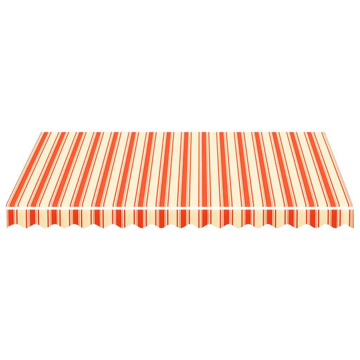 VIDAXL Tissu de remplacement pour auvent Jaune et orange 3x2,5 m