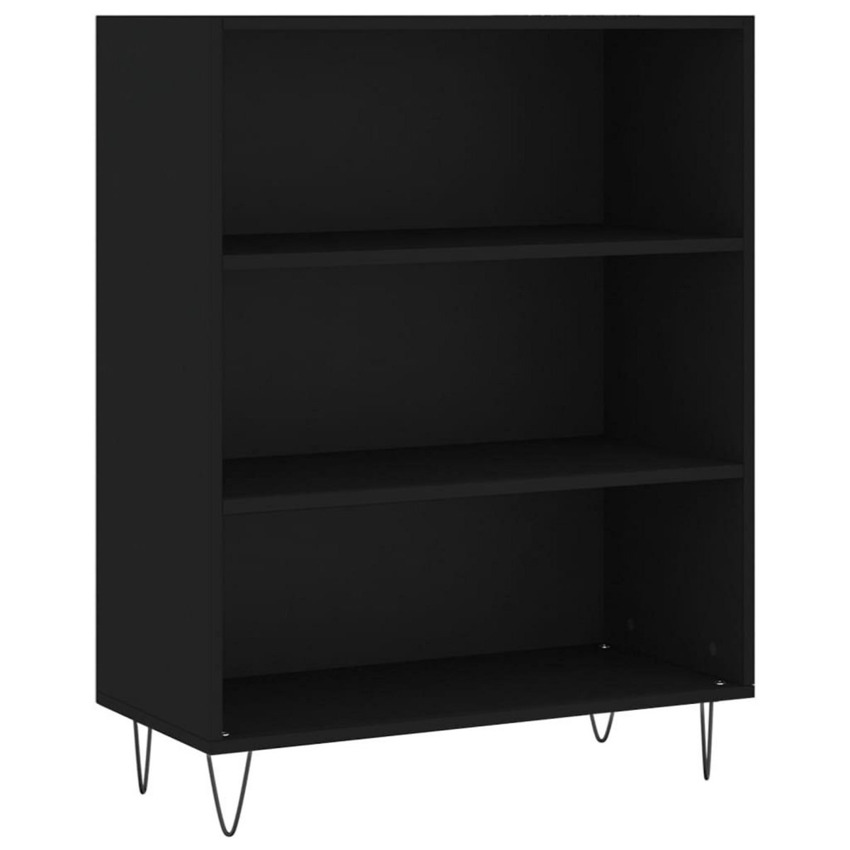 VIDAXL Buffet noir 69,5x32,5x180 cm bois d'ingenierie