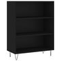 Voir la diapositive 4 : VIDAXL Buffet noir 69,5x32,5x180 cm bois d'ingenierie