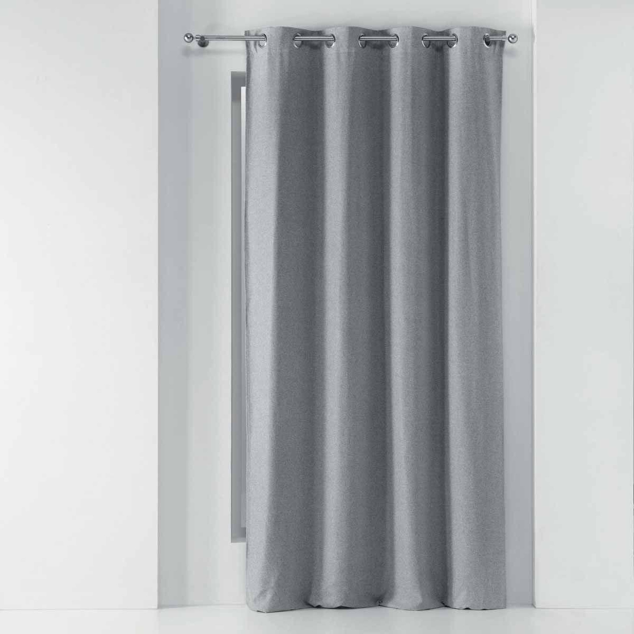Douceur d'Intérieur Rideau occultant  chinea  135x240cm gris