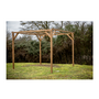 Voir la diapositive 3 : Hisense Pergola en bois thermo chauffé 8.88 m² sans couverture - th3030