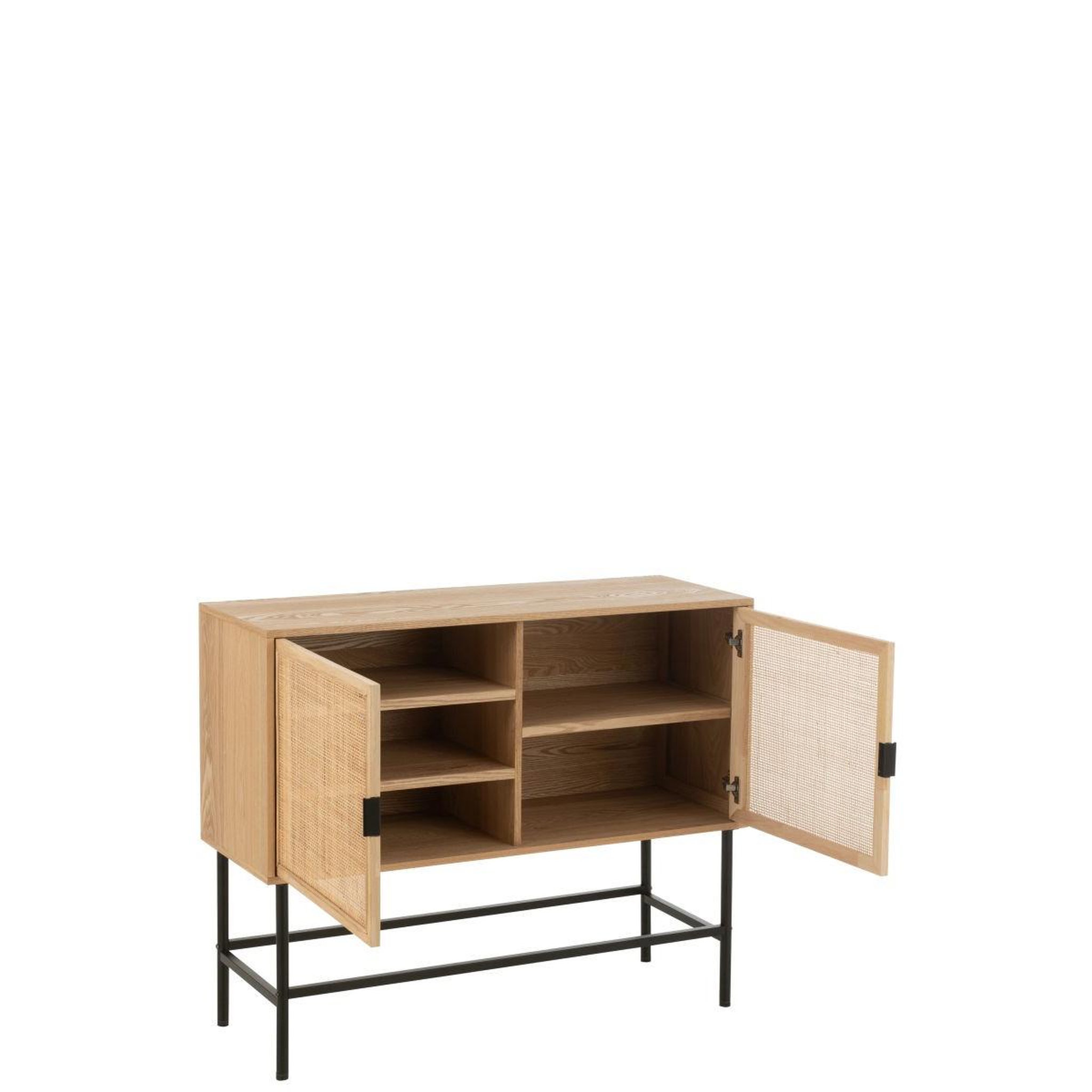 Voir la diapositive 3 : J-LINE Buffet cannage  kory  110cm naturel