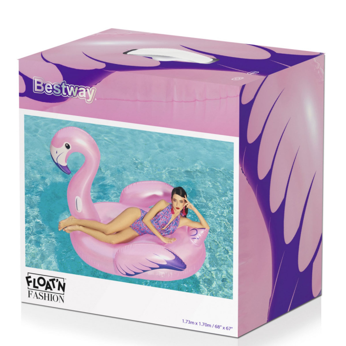 BESTWAY Flamant rose géant gonflable 173 x 170 cm