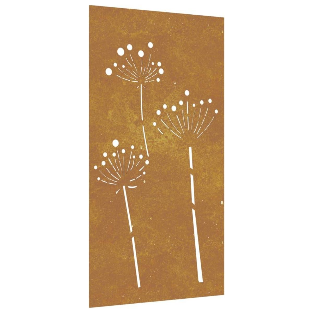 VIDAXL Decoration murale jardin 105x55 cm acier corten design de fleur