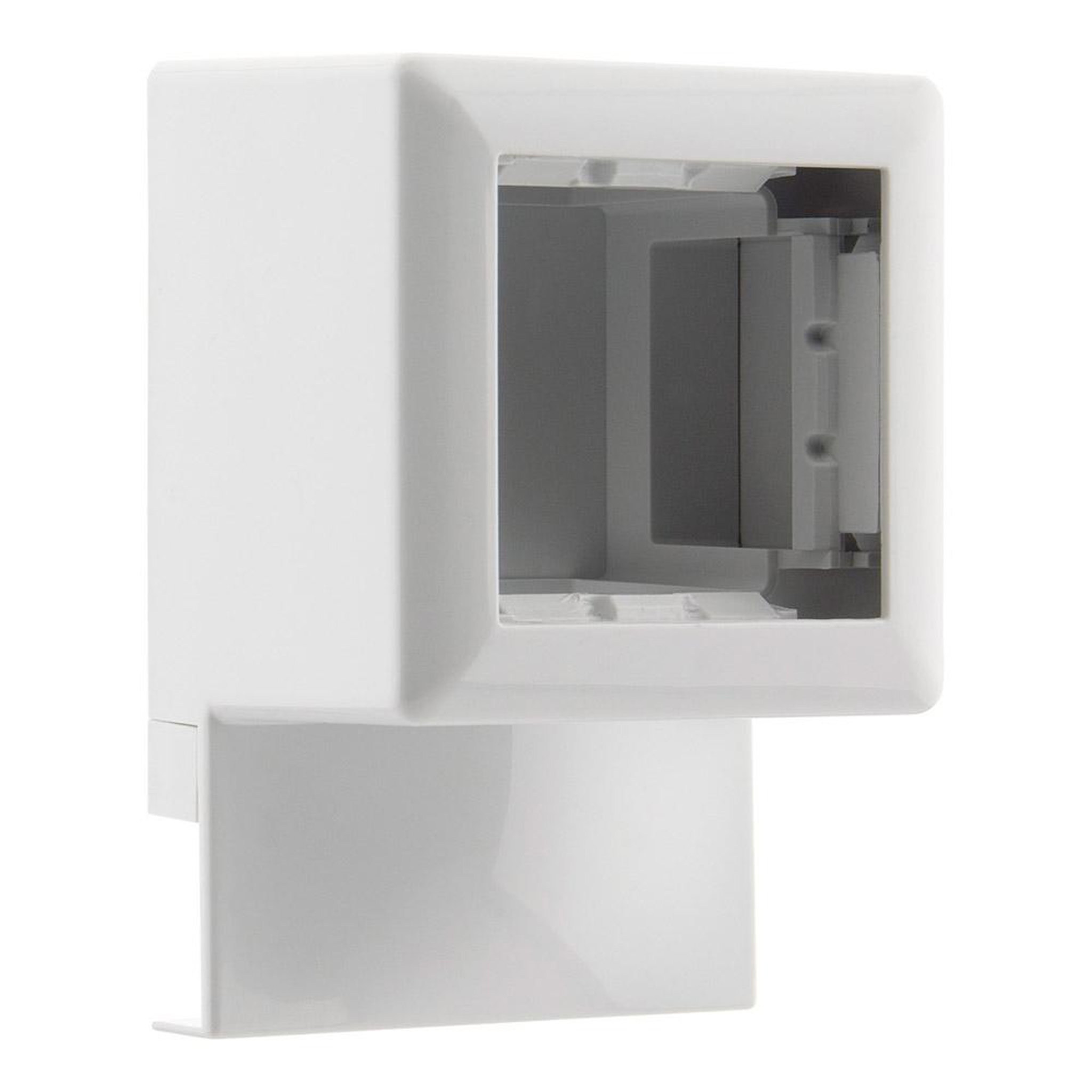 ZENITECH Cadre saillie pour appareillage moulure 45mm blanc