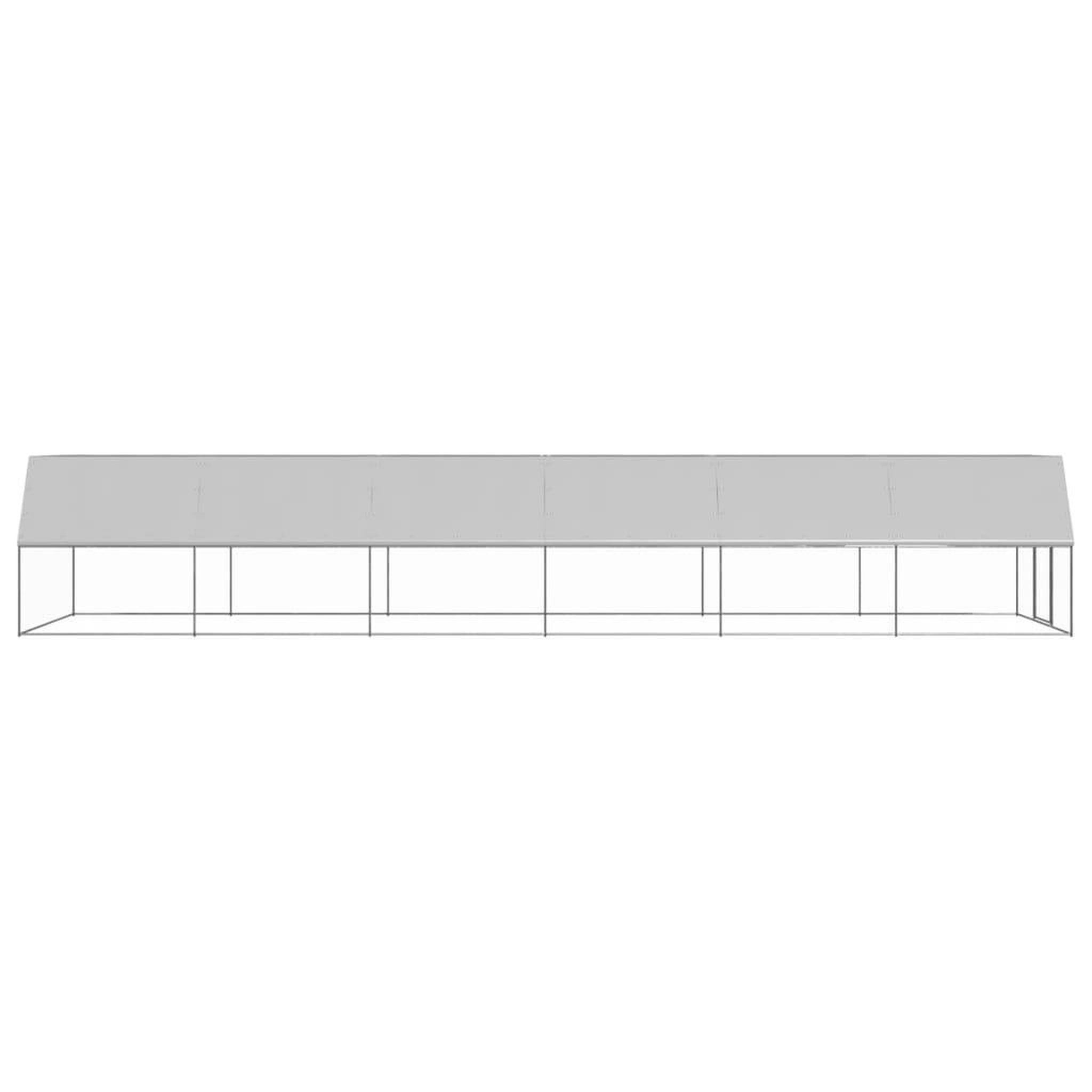 Voir la diapositive 3 : VIDAXL Poulailler d'exterieur 3x12x2 m Acier galvanise