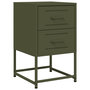 Voir la diapositive 5 : VIDAXL Tables de chevet 2 pcs vert olive 36x39x60,5 cm acier