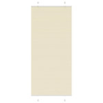 VIDAXL Store plisse creme 85x200 cm largeur du tissu 84,4 cm polyester