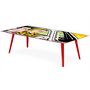 Voir la diapositive 2 : Paris Prix Table Basse 1 Cover  Fast Car  120cm Rouge