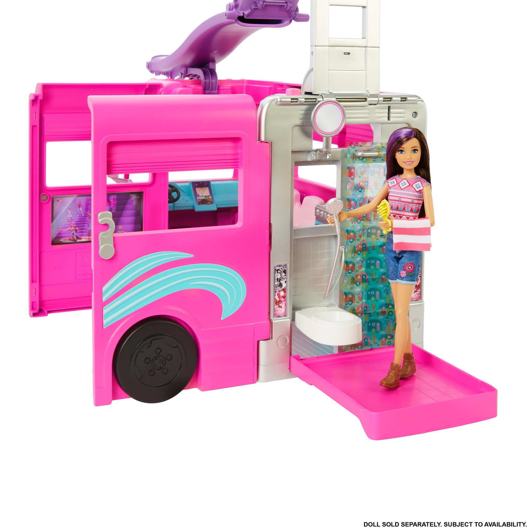 Voir la diapositive 2 : BARBIE Méga camping car de Barbie 