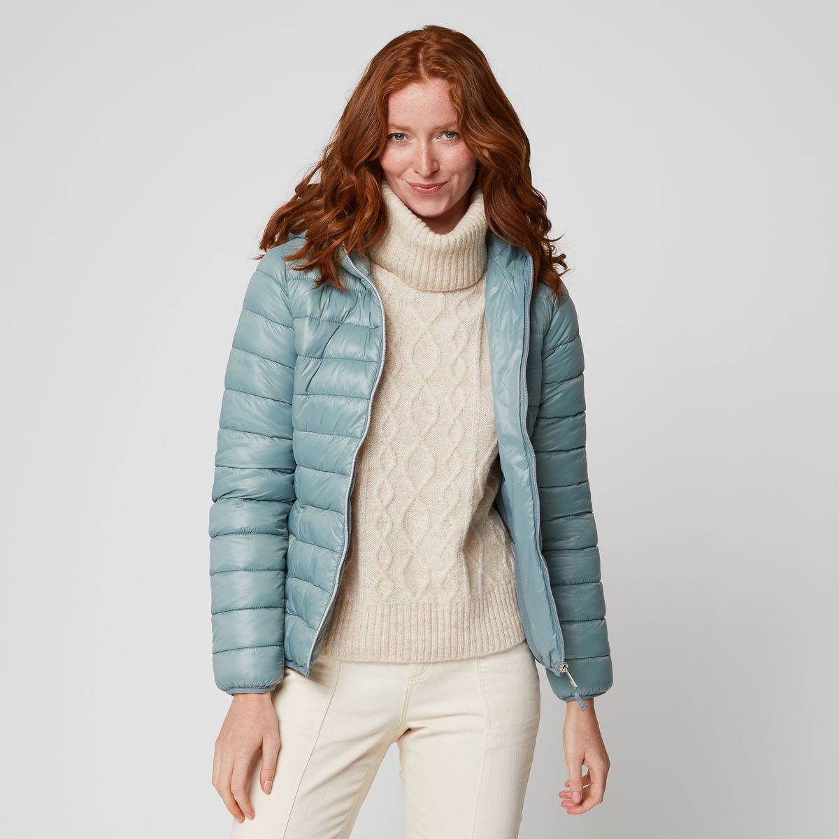 INEXTENSO Doudoune vert turquoise femme