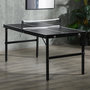 Voir la diapositive 2 : HOMCOM Mini table de ping pong pliable dim. 152 x 76 x 72 cm noir blanc