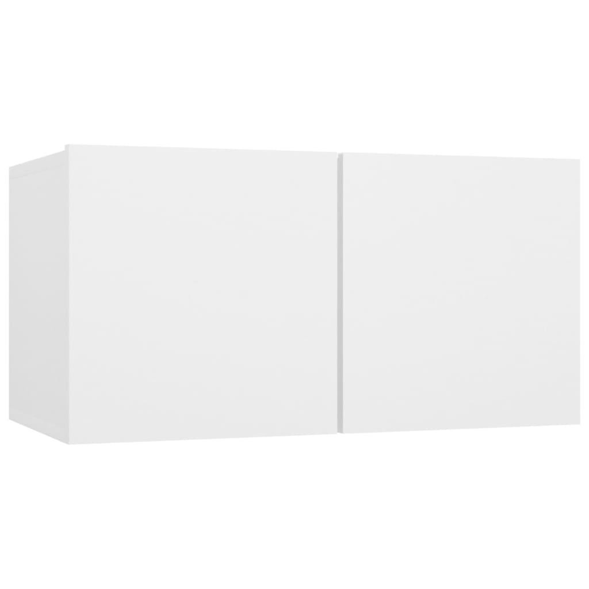 Voir la diapositive 2 : VIDAXL Meuble TV suspendu Blanc 60x30x30 cm