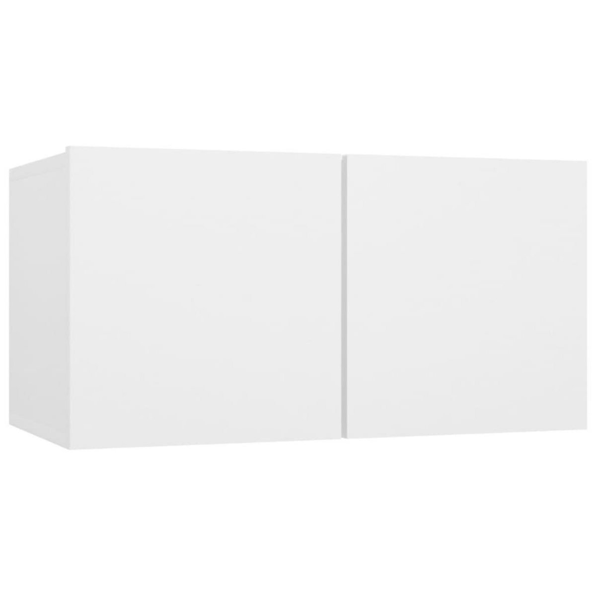VIDAXL Meuble TV suspendu Blanc 60x30x30 cm