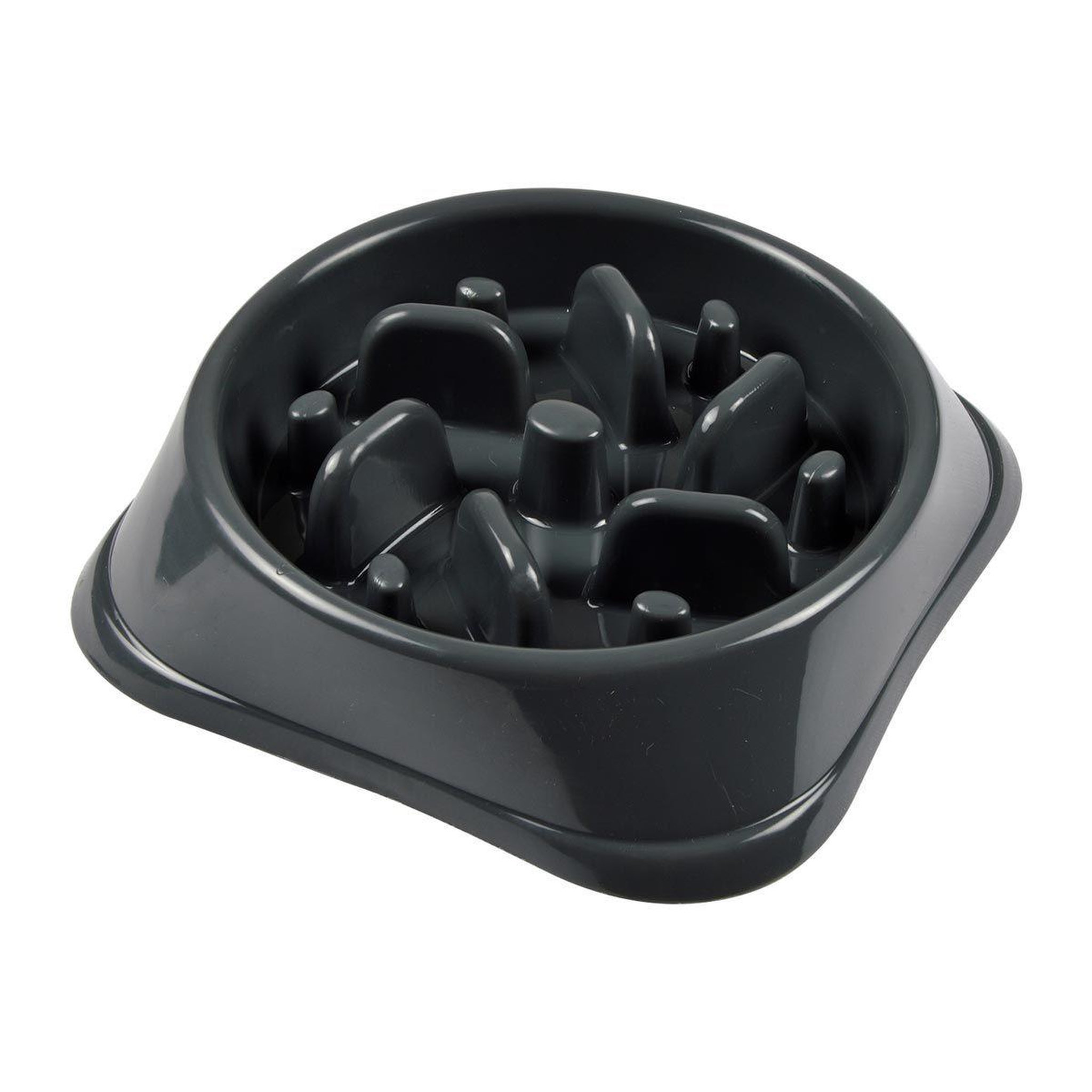 LOVE STORY Gamelle pour chien & chat  anti-glouton  19cm anthracite