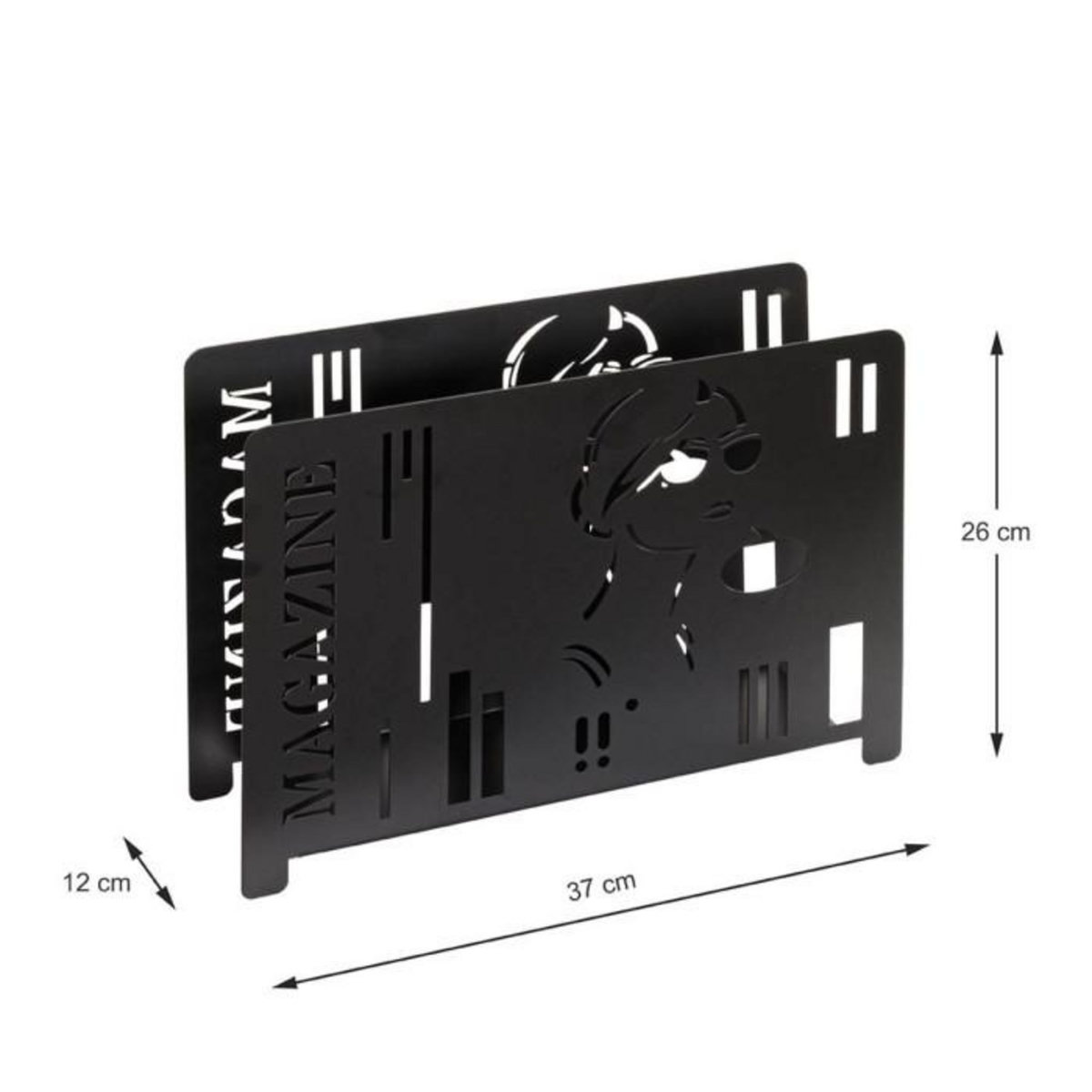Paris Prix Porte-Revues Design  Magazine  37cm Noir