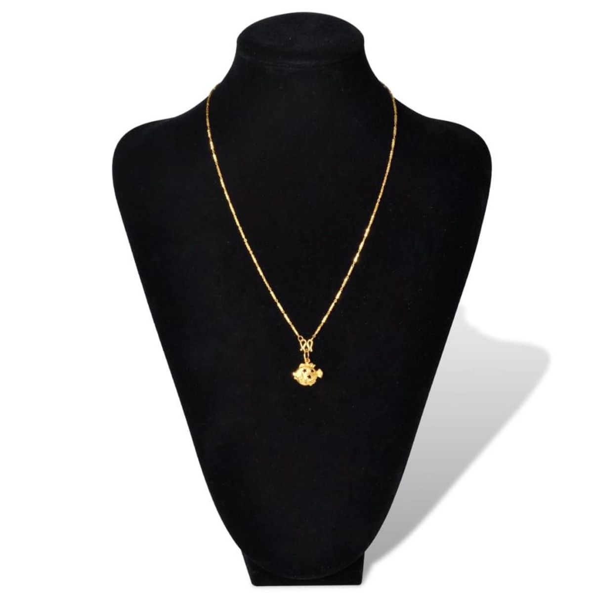 VIDAXL Presentoir buste d'exposition pour colliers en flanelle 2 pcs