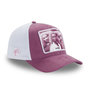 Voir la diapositive 3 : CAPSLAB Casquette femme trucker en suedine finitions premium Barbie