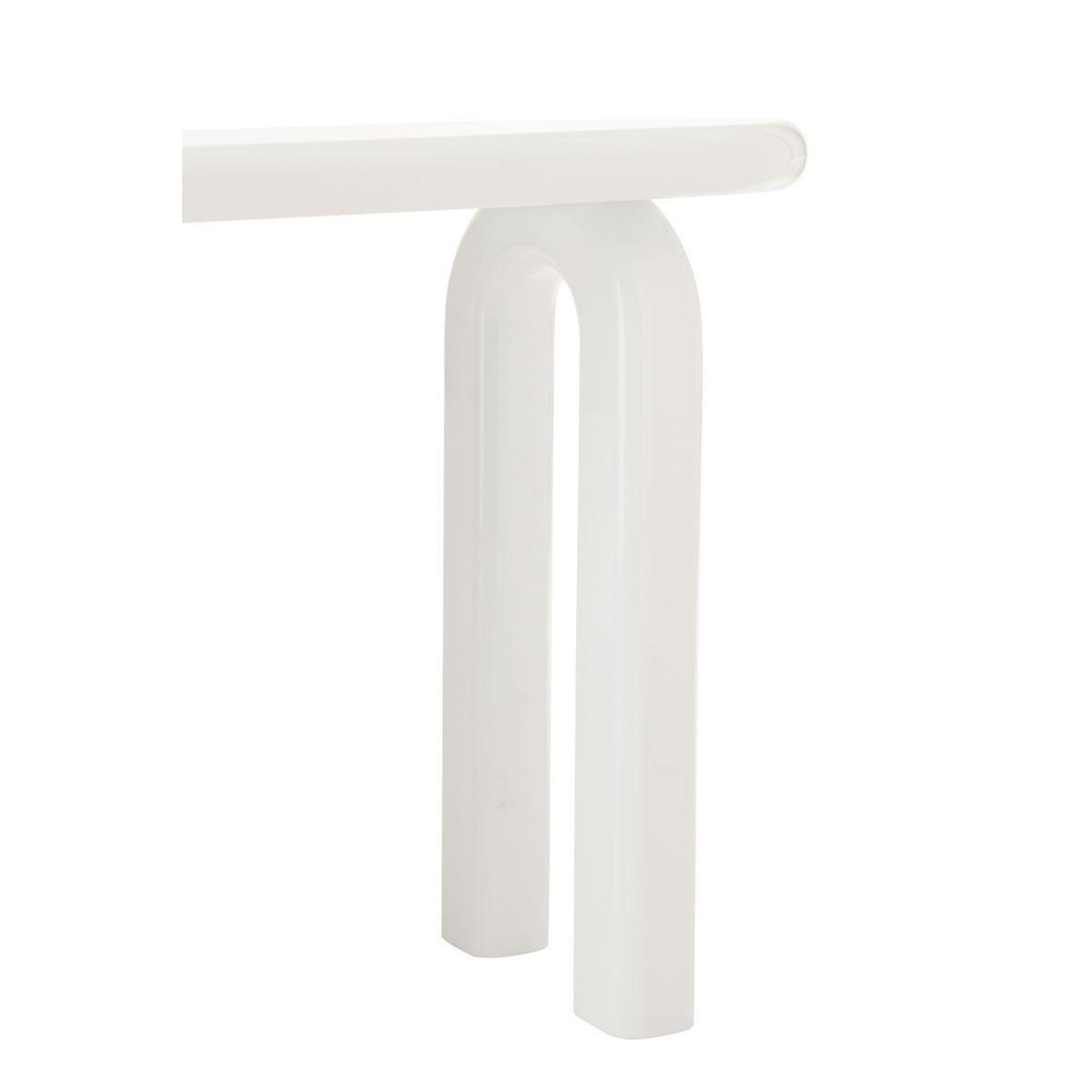 Paris Prix Console Ovale Design  Archie  120cm Blanc