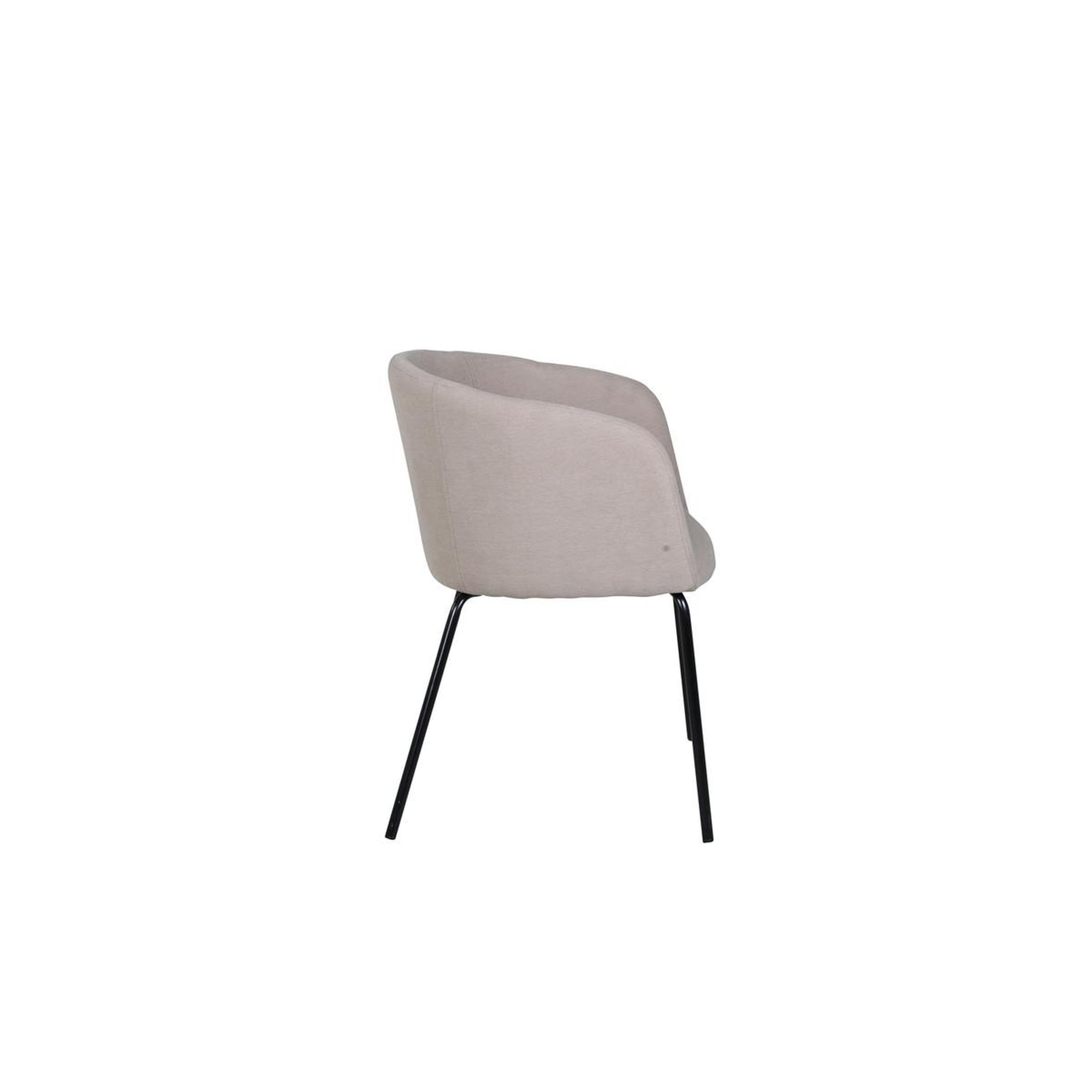 Voir la diapositive 3 : Paris Prix Chaise en tissu  berit  78cm beige