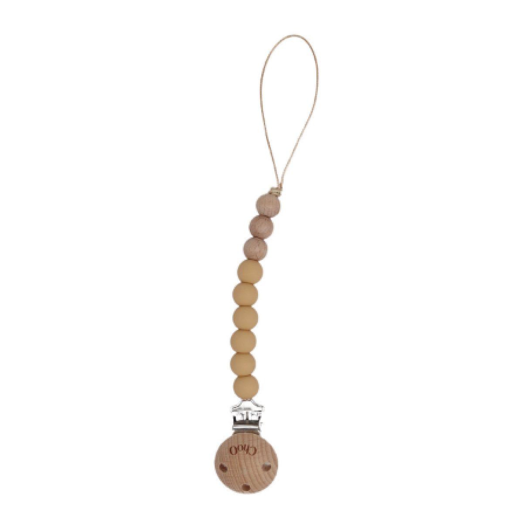 CHOO Attache sucette en perle - jojoba