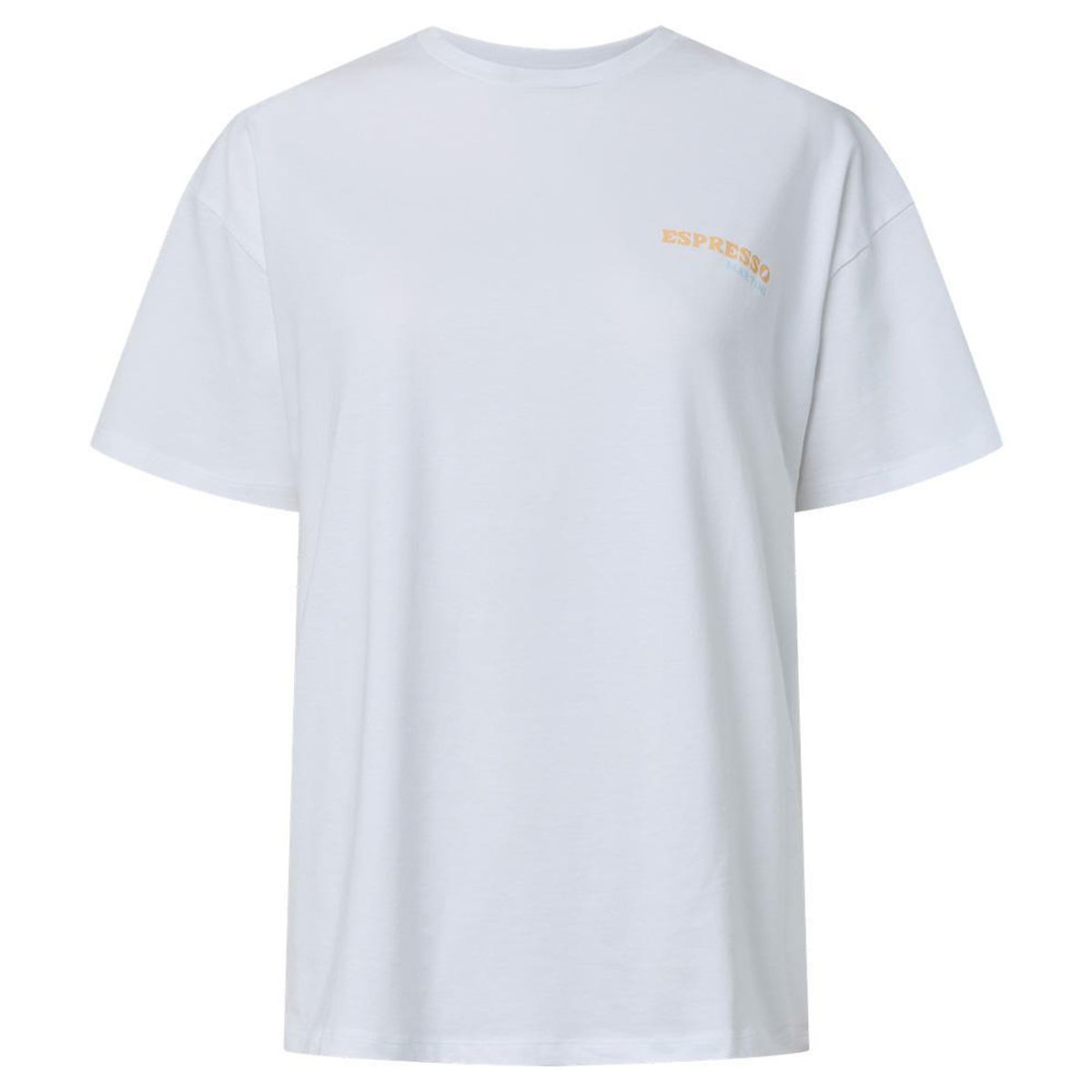 Pieces T-Shirt Blanc Femme Pieces Fasty Oversize