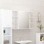 Voir la diapositive 4 : VIDAXL Ensemble de meubles de bain 3pcs Blanc brillant Bois ingenierie