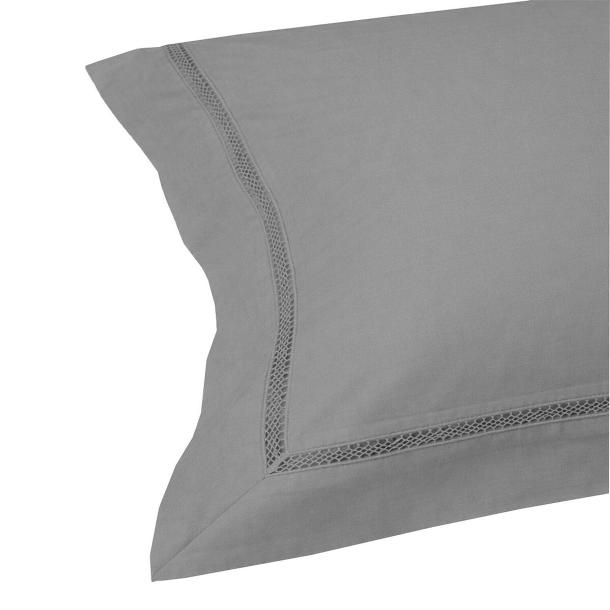 Home collection Parure housse de couette en coton 120 fils brodé