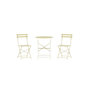 Voir la diapositive 3 : Paris Prix Ensemble Table de Jardin & 2 Chaises  Tao  71cm Jaune