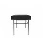 Voir la diapositive 3 : Paris Prix Bureau 2 Tiroirs en Bois  Stripe  130cm Chêne & Noir