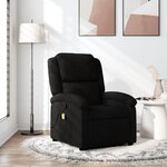 VIDAXL Fauteuil de massage inclinable Noir Tissu