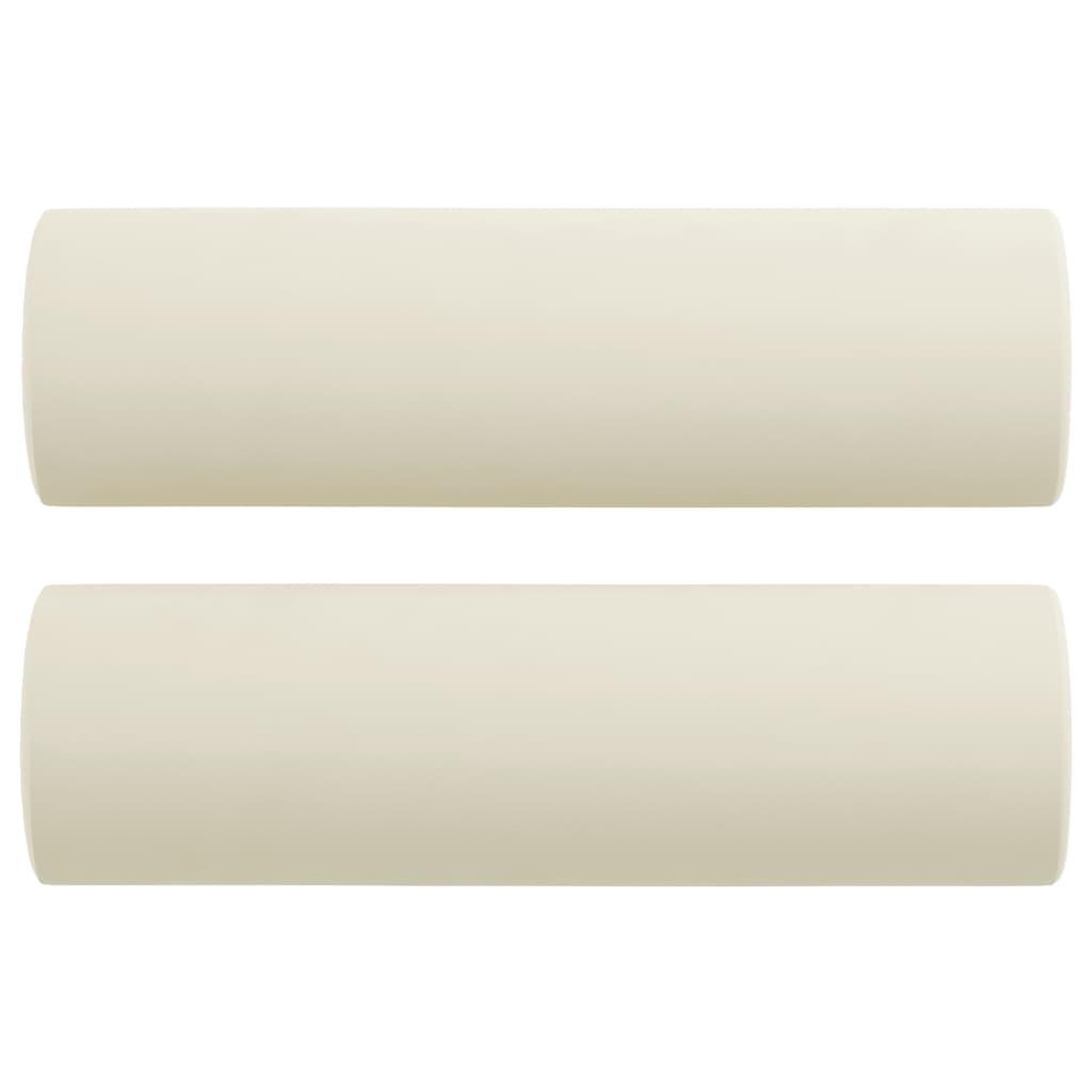 Voir la diapositive 5 : VIDAXL Canape 3 places avec oreillers decoratifs creme 180 cm velours