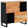 Voir la diapositive 4 : VIDAXL Buffet avec 2 portes 80x33x75 cm bois massif d'acacia