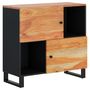 Voir la diapositive 4 : VIDAXL Buffet avec 2 portes 80x33x75 cm bois massif d'acacia