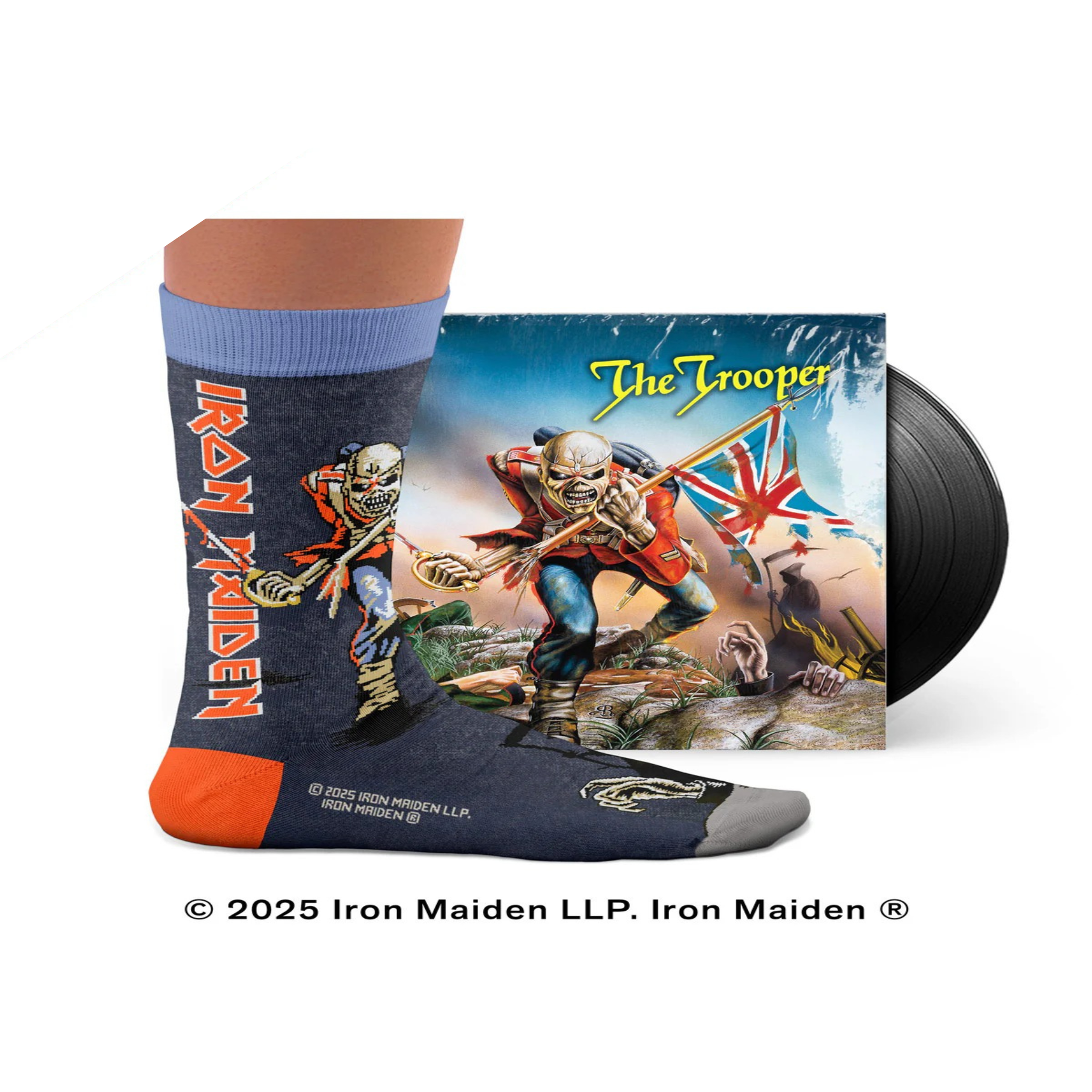 Voir la diapositive 3 : SOCK AFFAIRS Chaussettes iron maiden, the trooper