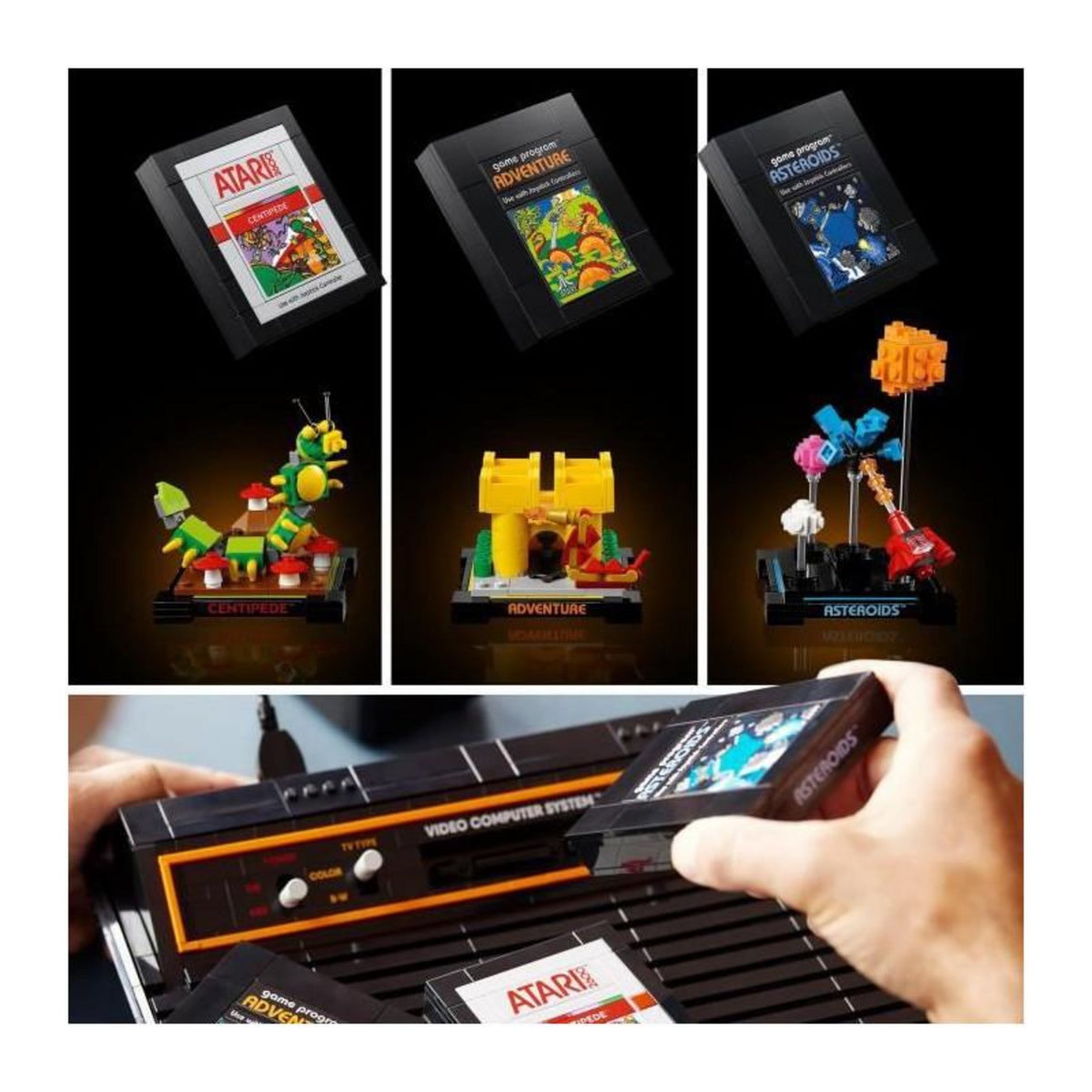 LEGO LEGO Icons 10306 Atari 2600, Maquette a Construire, Console de Jouets Vidéo, pour Adultes