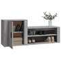 Voir la diapositive 4 : VIDAXL Armoire a chaussures Sonoma gris 130x35x54 cm Bois d'ingenierie