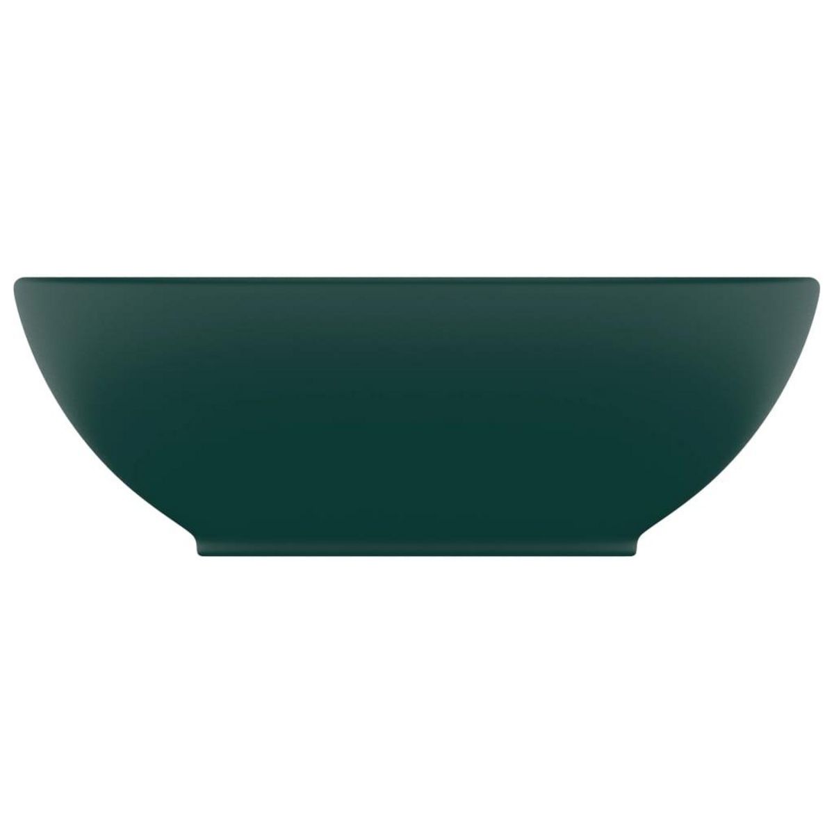 VIDAXL Lavabo ovale de luxe Vert fonce mat 40x33 cm Ceramique