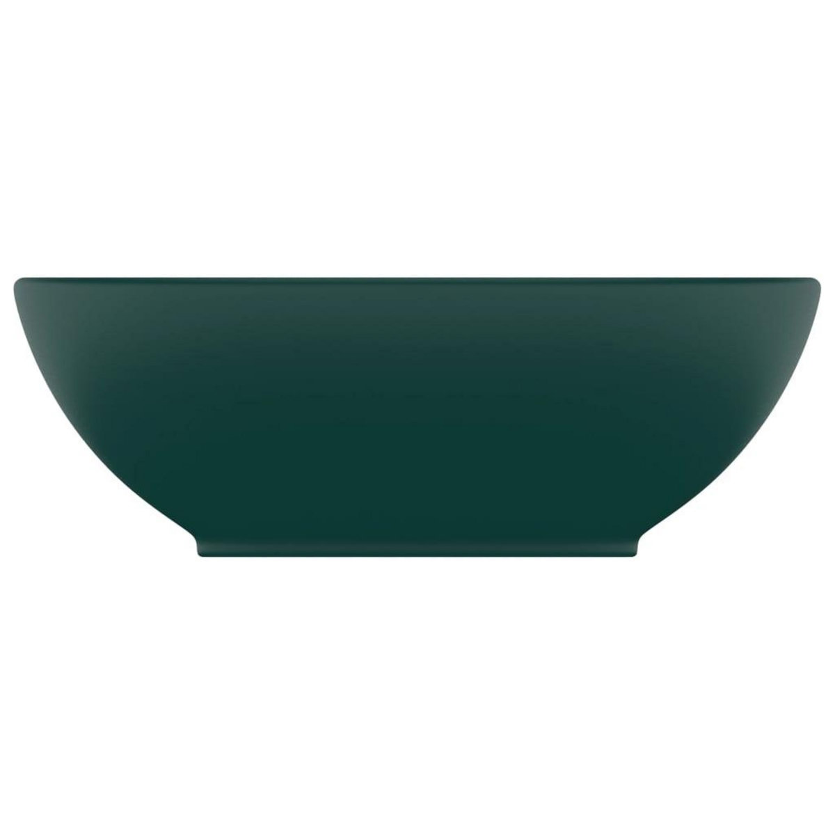VIDAXL Lavabo ovale de luxe Vert fonce mat 40x33 cm Ceramique