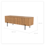 Voir la diapositive 4 : Rendez vous déco Meuble TV en bois de teck 160 cm-Gordes