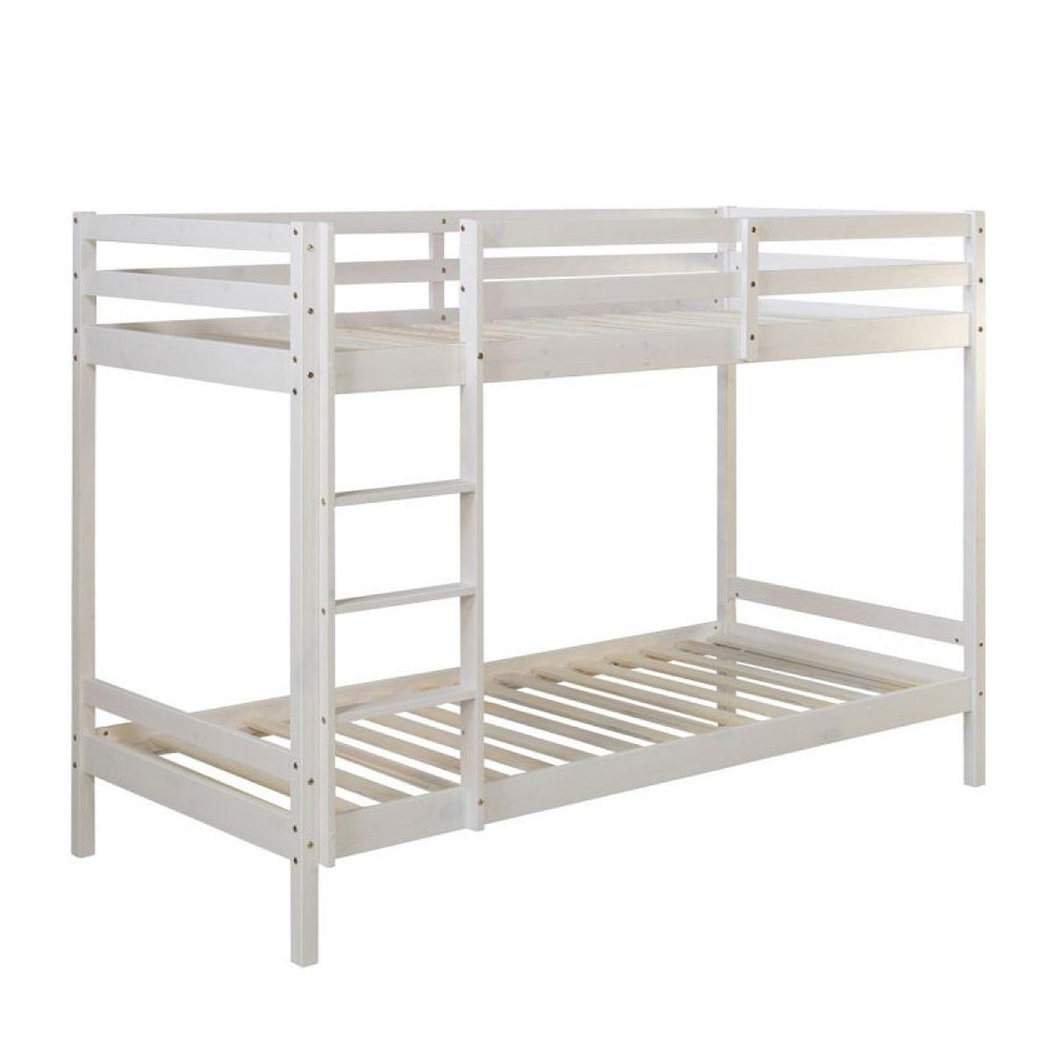 HomeStyle4U Lit superposé avec 2 matelas enfant 90x200 cm