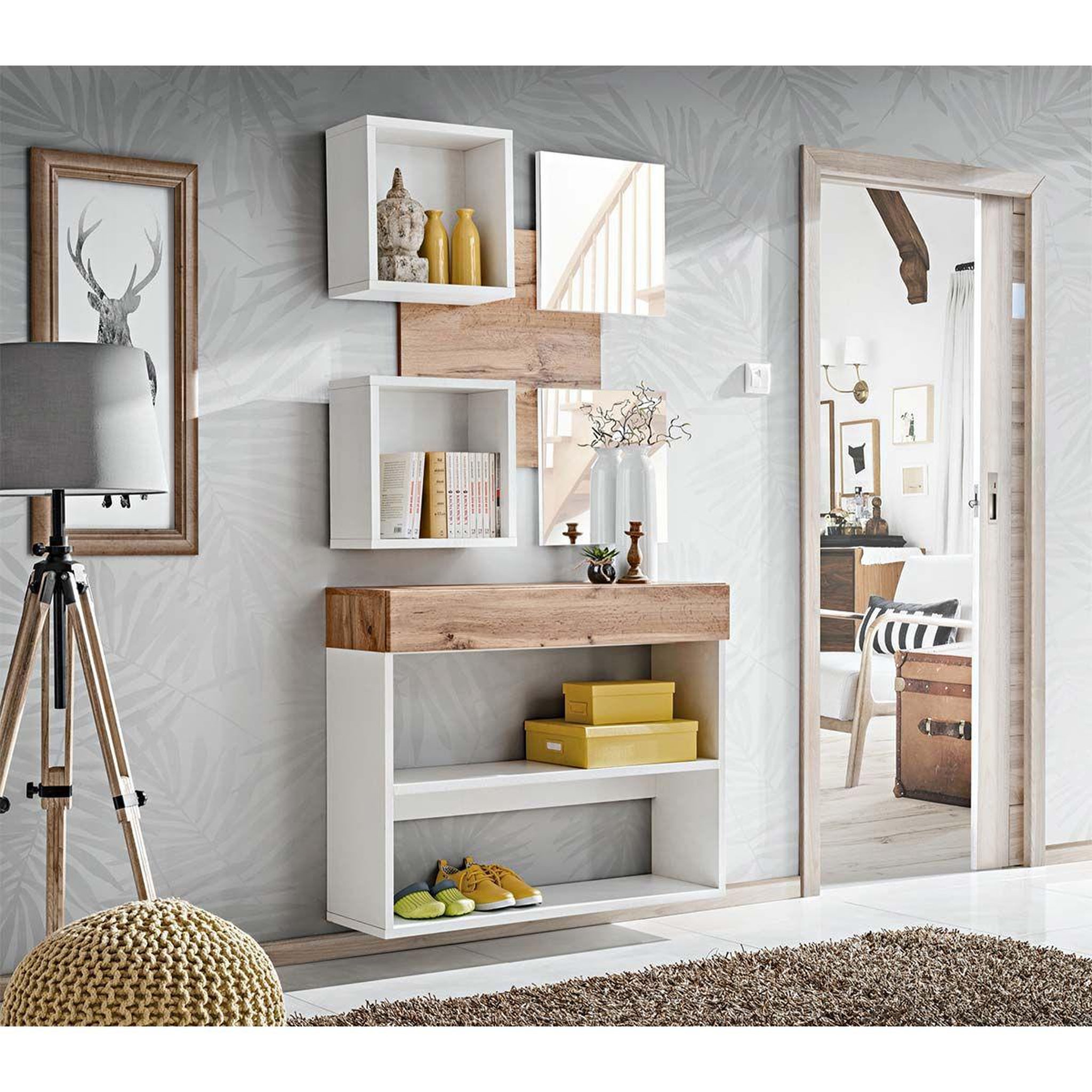 Voir la diapositive 4 : Paris Prix Ensemble dressing design  easy iv  190cm naturel