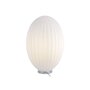 Leitmotiv Lampe à poser design vintage Smart large - H. 45 cm - Blanc