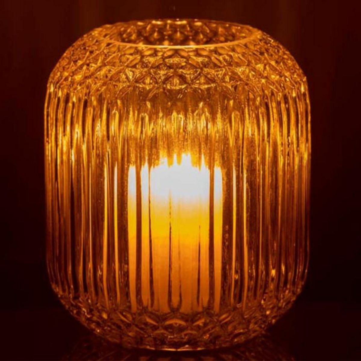 Paris Prix Vase Design en Verre  Droit  17cm Jaune