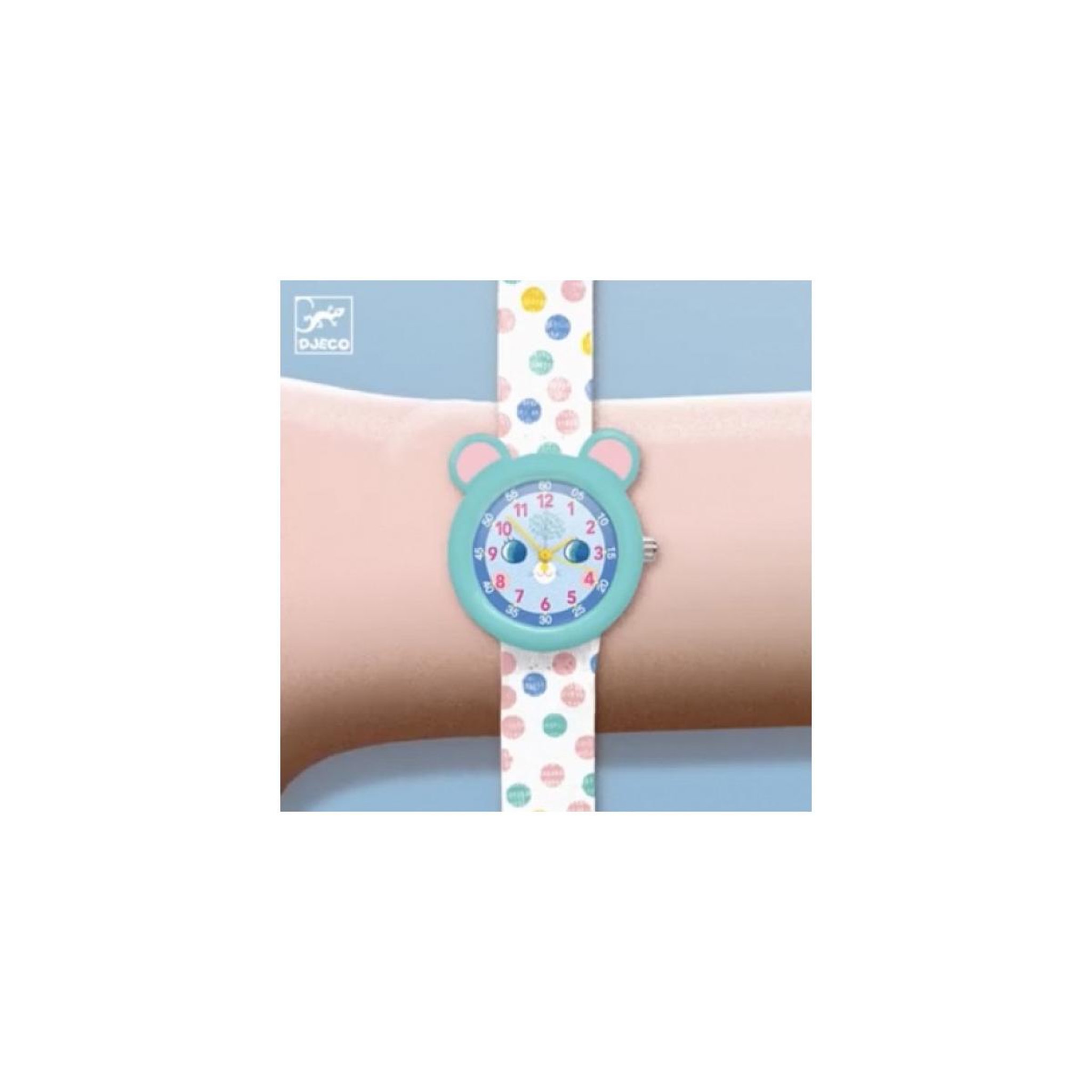 Voir la diapositive 2 : Djeco Montre pedagogique Souris antichoc